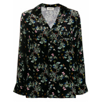 Zadig&Voltaire Camisa mangas longas com estampa floral - Preto