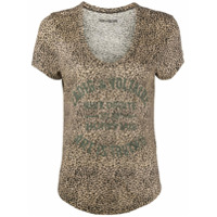 Zadig&Voltaire Camiseta Aretha com estampa de leopardo - Neutro