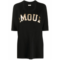 Zadig&Voltaire Camiseta com estampa de slogan - Preto