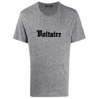 Zadig&Voltaire Camiseta com logo frontal - Cinza
