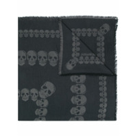 Zadig&Voltaire Echarpe com padronagem de caveira - Cinza