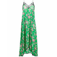 Zadig&Voltaire Slip dress longo com estampa floral - Verde