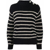 Zadig&Voltaire Suéter de tricô com listras - Azul