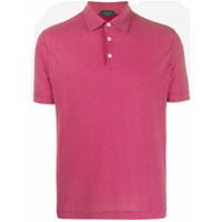 Zanone Camisa polo mangas curtas com botões - Vermelho