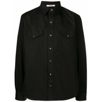 Zilver Camisa New Cowboy com abotoamento - Preto