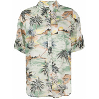 Zimmermann Camisa com estampa tropical - Verde