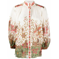 Zimmermann Camisa Empire Batik fcom estampa floral - Neutro