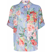 Zimmermann Camisa Juliette de algodão com estampa floral - Azul
