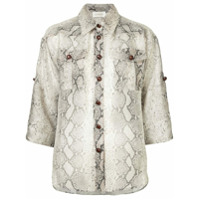 Zimmermann Camisa 'Safari' de linho - Estampado