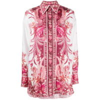 Zimmermann Camisa Wavelength com estampa fênix - Rosa