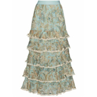 Zimmermann Ladybeetle paisley-print tiered skirt - Estampado