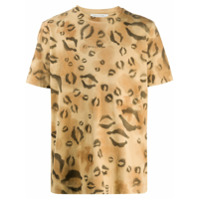 1017 ALYX 9SM Camiseta com estampa de leopardo - Marrom