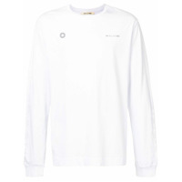 1017 ALYX 9SM Moletom de algodão com estampa de logo - Branco