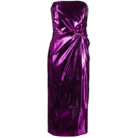 16Arlington Vestido midi Himwari metálico - Rosa