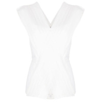 3.1 Phillip Lim Blusa sem mangas com pregas - Branco