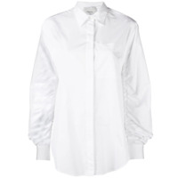 3.1 Phillip Lim Camisa mangas longas com pregas - Branco