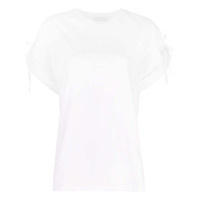 3.1 Phillip Lim Camiseta com amarração nas mangas - Branco