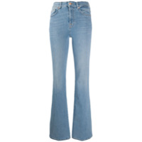7 For All Mankind Calça jeans bootcut cintura alta - Azul