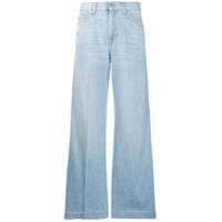 7 For All Mankind Calça jeans flare cintura alta - Azul