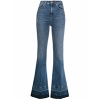 7 For All Mankind Calça jeans flare cintura alta - Azul