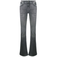 7 For All Mankind Calça jeans flare cintura alta - Cinza