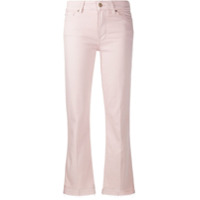 7 For All Mankind Calça jeans flare cropped - Rosa
