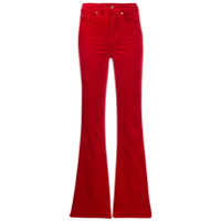 7 For All Mankind Calça jeans flare - Vermelho