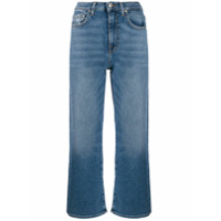 7 For All Mankind Calça jeans reta cropped - Azul