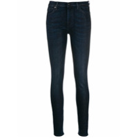 7 For All Mankind Calça jeans skinny com brilho - Azul
