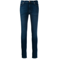 7 For All Mankind Calça jeans skinny desbotada - Azul