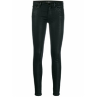 7 For All Mankind low rise coated skinny trousers - Preto