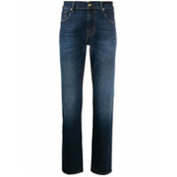 7 For All Mankind mid-rise slim-fit jeans - Azul