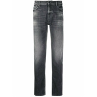 7 For All Mankind stonewashed straight jeans - Cinza