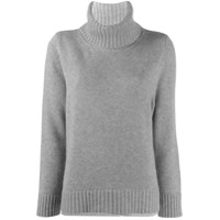 8pm Suéter gola alta com mangas longas - Cinza