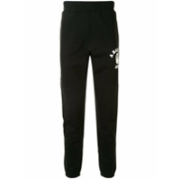 A BATHING APE® Calça esportiva com logo lateral - Preto