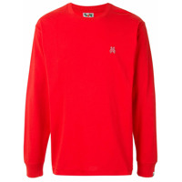 A BATHING APE® Camiseta com logo bordado - Vermelho