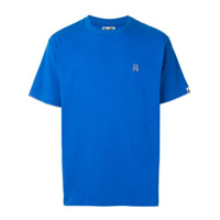 A BATHING APE® Camiseta decote careca com detalhe bordado - Azul