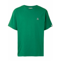 A BATHING APE® Camiseta decote careca com detalhe bordado - Verde