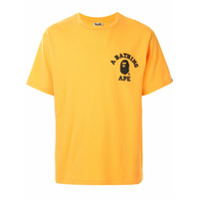 A BATHING APE® Camiseta decote careca com estampa grÃ¡fica - Amarelo