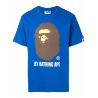 A BATHING APE® Camiseta decote careca com estampa grÃ¡fica - Azul