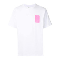 A BATHING APE® Camiseta decote careca com patch de logo - Branco