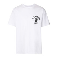 A BATHING APE® Camiseta Space Camo College com estampa - Branco