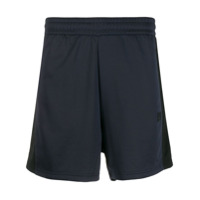 Acne Studios Bermuda com listras na lateral - Azul