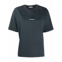 Acne Studios Camiseta de algodão com estampa de logo - Preto