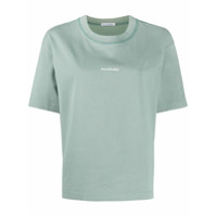 Acne Studios Camiseta de algodão com estampa de logo - Verde
