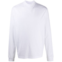 Acne Studios Camiseta mangas longas com gola alta ampla - Branco