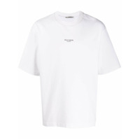 Acne Studios Camiseta oversized com estampa de logo - Branco