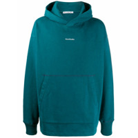 Acne Studios Moletom com capuz e estampa de logo - Azul