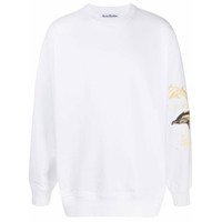 Acne Studios Moletom com estampa de golfinho - Branco