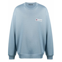 Acne Studios Moletom com patch de logo - Azul